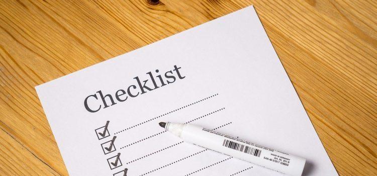 A checklist