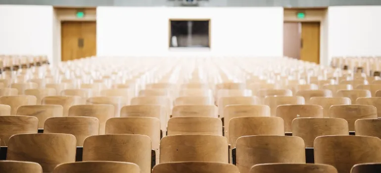 un aula vacía
